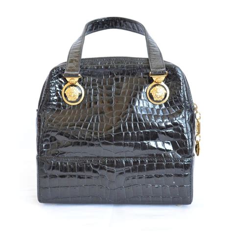 vintage versace crocodile bag|gianni versace purses.